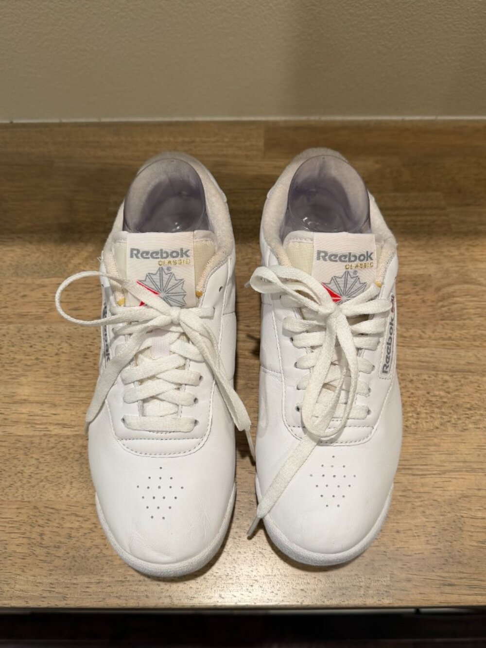 Vintage Reebok Classic White Leather Low Top Sneakers 8.5 - Picture 2 of 7
